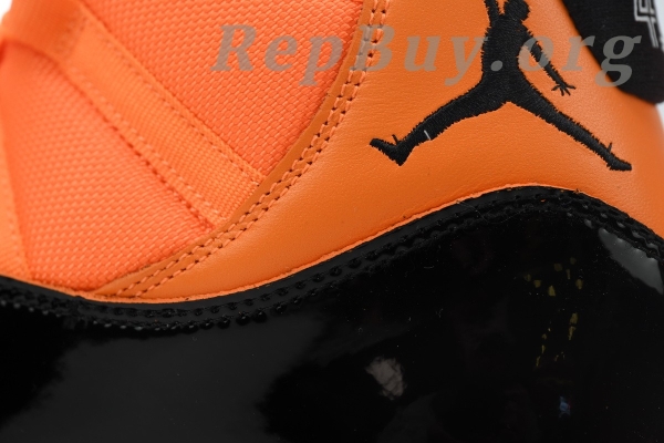 Top Version Air Jordan 11 Retro Black Orange, high quality replica Air Jordan 11, best copy AJ11 Black Orange, CT8012-800 rep sneakers, perfect version Jordan 11 Retro, 1:1 replica sneakers, premium fake Air Jordan 11