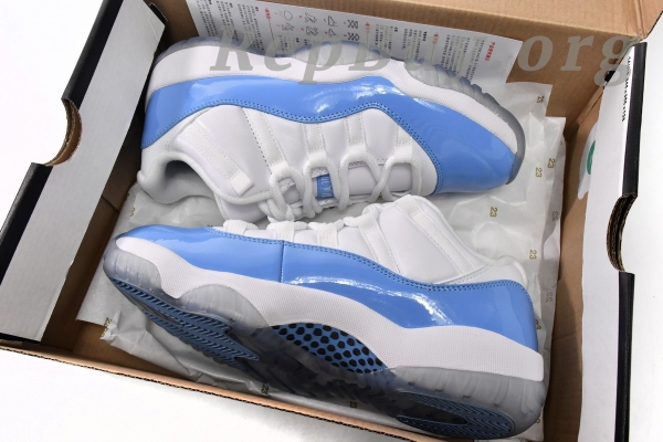Top Version Air Jordan 11 Retro Low University Blue 528895-106 - Image 17