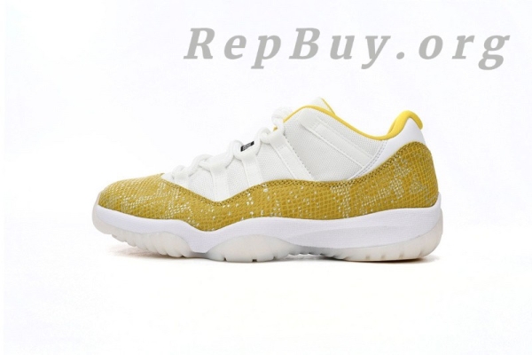 Top Version Air Jordan 11 Retro Low WMNS “Yellow Snakeskin AH7860-107