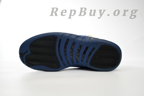Top Version Air Jordan 12 Retro Black Game Royal 153265-014 - 图片 5
