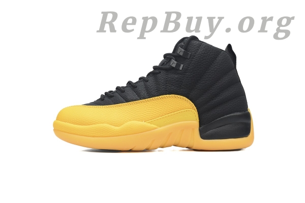 Top Version Air Jordan 12 Retro, High Quality Replica Jordan 12, Best Fake Air Jordan 12, AJ12 Retro Black University Gold, 130690-070 Replica, Premium Copy Jordan Shoes, Sneaker Reps Jordan 12