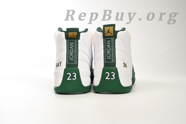 Top Version Air Jordan 12 Retro White Green 136001-063 - Image 4