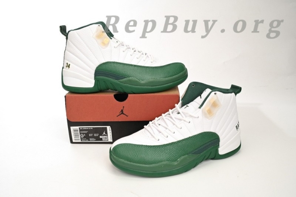 Top Version Air Jordan 12 Retro White Green 136001-063 - Image 13