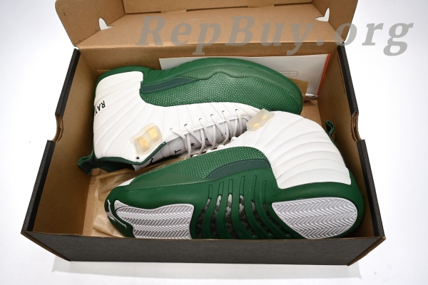 Top Version Air Jordan 12 Retro White Green 136001-063 - Image 15