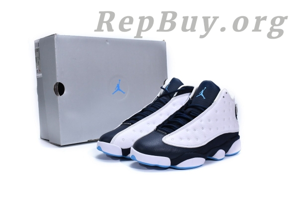 Top Version Air Jordan 13 Retro Obsidian Powder Blue White 414571-144 - Image 19