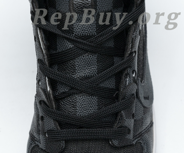 Top Version Air Jordan 1 High Grey X LOUIS VUITTON - Image 6