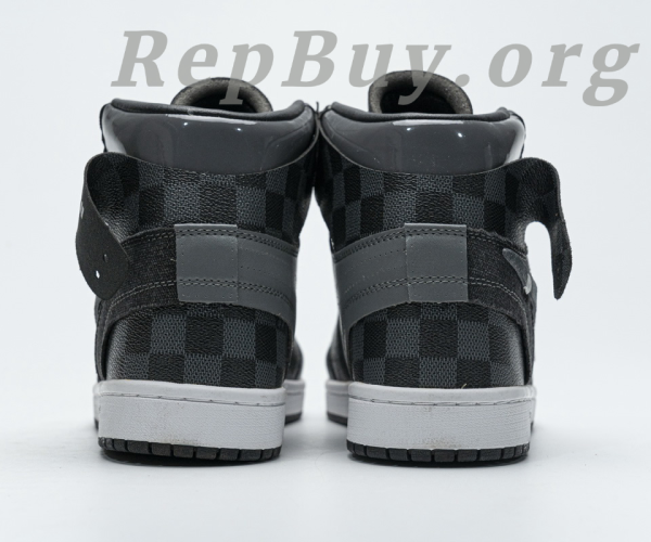 Top Version Air Jordan 1 High Grey X LOUIS VUITTON - Image 10