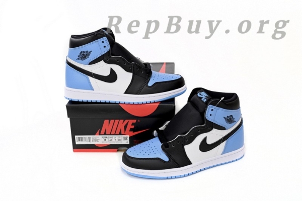 Top Version Air Jordan 1 Retro High OG UNC Toe DZ5485-400 - Image 28