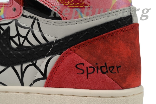Top Version Air Jordan 1 High, Custom OG Next Chapter, Marvel DV1748-601, high quality replica sneakers, best AJ1 reps, 1:1 replica Jordan 1, premium custom Jordans, flawless Marvel collab kicks, exact copy Air Jordan 1