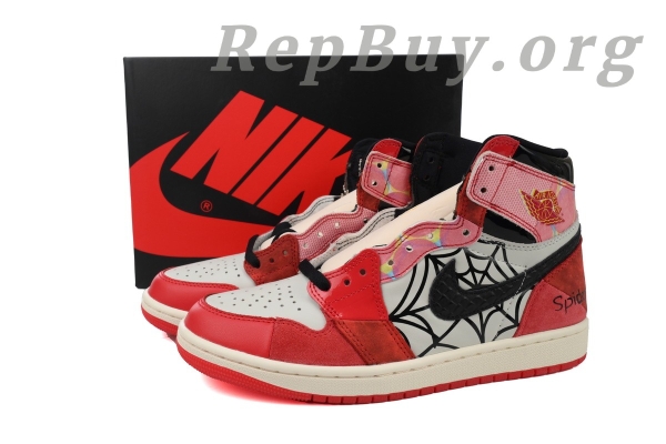 Top Version Air Jordan 1 High, Custom OG Next Chapter, Marvel DV1748-601, high quality replica sneakers, best AJ1 reps, 1:1 replica Jordan 1, premium custom Jordans, flawless Marvel collab kicks, exact copy Air Jordan 1