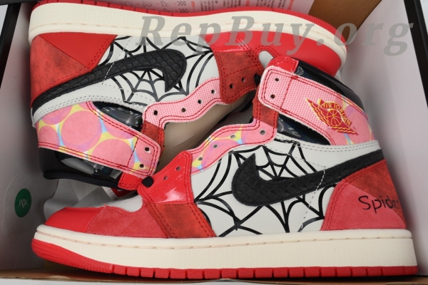 Top Version Air Jordan 1 High, Custom OG Next Chapter, Marvel DV1748-601, high quality replica sneakers, best AJ1 reps, 1:1 replica Jordan 1, premium custom Jordans, flawless Marvel collab kicks, exact copy Air Jordan 1
