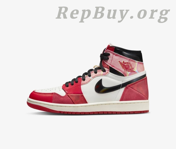 Top Version Air Jordan 1 High OG Spider-Man Across the Spider-Verse DV1748-601 - Image 2