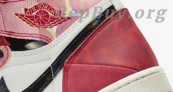 Top Version Air Jordan 1 High OG Spider-Man Across the Spider-Verse DV1748-601 - Image 5