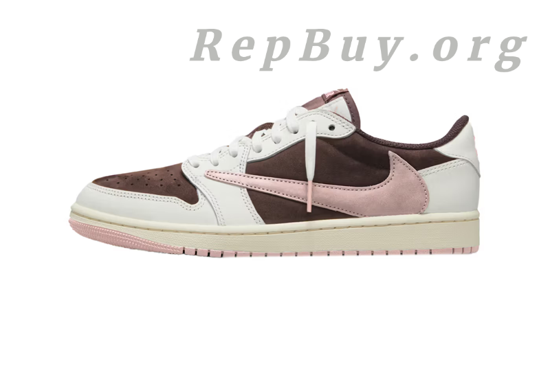 Best Top Version Air Jordan 1 Low Travis Scott Dark Pony Pink DZ4137-206 Replica