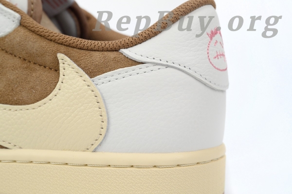 Top Version Air Jordan 1 Low Travis Scott Sail Shy Pink DM7866-106 - Image 5