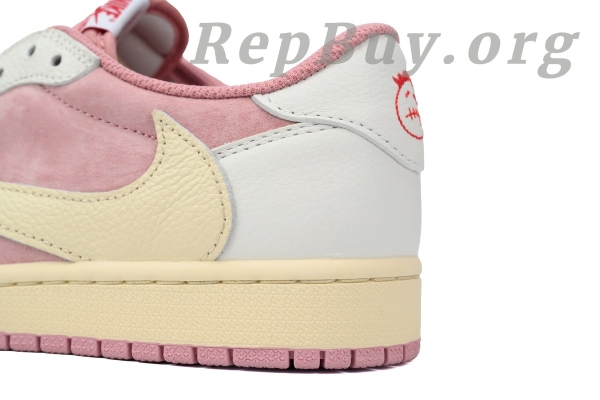 Top Version Air Jordan 1 Low Travis Scott White Pink DM7866-600 - Image 5
