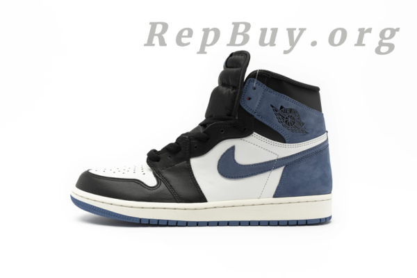 Top Version Air Jordan 1 Retro High Blue Moon 555088-115 - Image 2