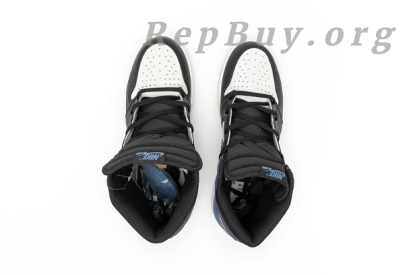 Top Version Air Jordan 1 Retro High Blue Moon 555088-115 - Image 4