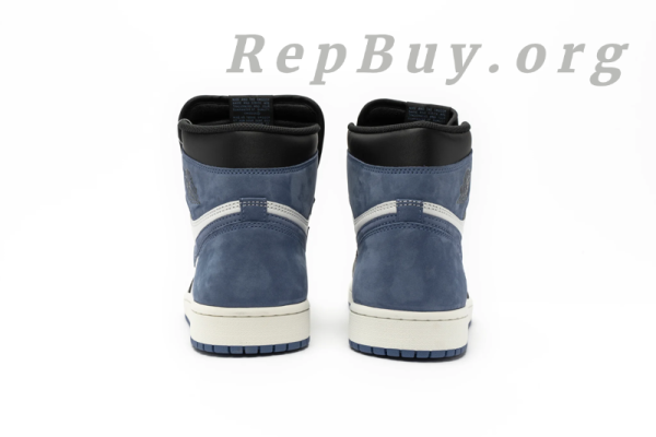 Top Version Air Jordan 1 Retro High Blue Moon 555088-115 - Image 5