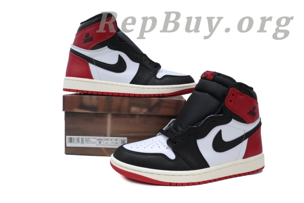 Top Version Air Jordan 1 Retro High OG Black Toe Reimagined DZ5485-106 - Image 10
