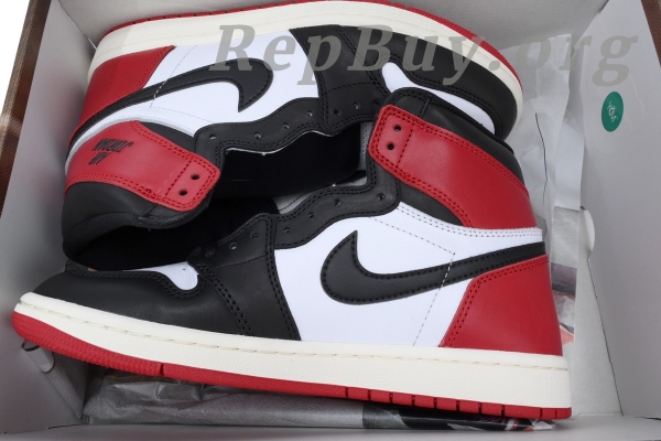 Top Version Air Jordan 1 Retro High OG Black Toe Reimagined DZ5485-106 - Image 12