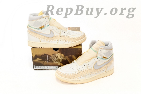 Top Version Air Jordan 1 Retro High OG SP Union LA Bephie's Beauty Supply Woven FD2565-100 - Image 14