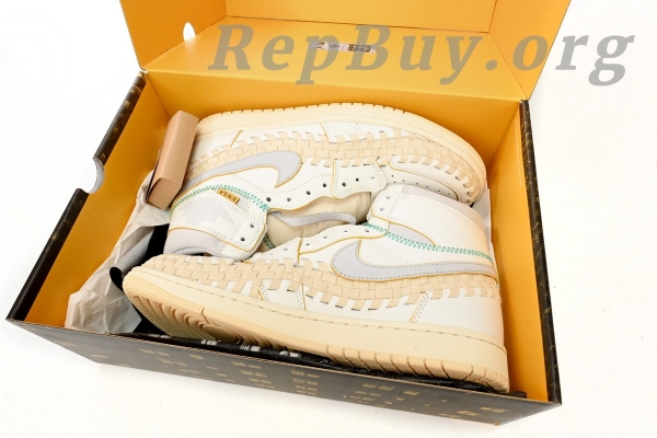 Top Version Air Jordan 1 Retro High OG SP Union LA Bephie's Beauty Supply Woven FD2565-100 - Image 16