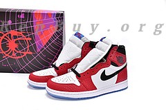 Top Version Air Jordan 1 Retro High Spider-Man Origin Story 555088-602 - 图片 23