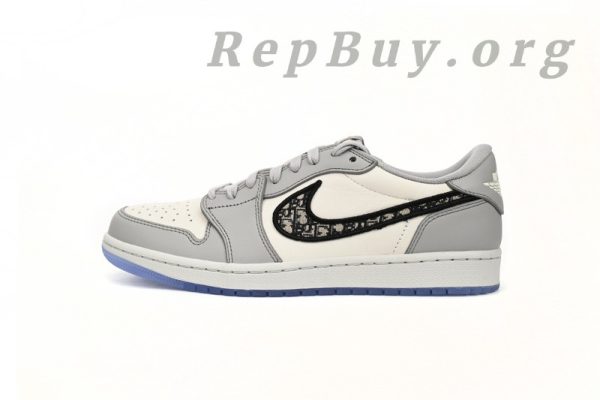 Top Version Air Jordan 1 Retro Low Dior CN8608-002 - Image 2