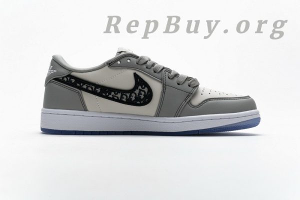 Top Version Air Jordan 1 Retro Low Dior CN8608-002 - Image 3