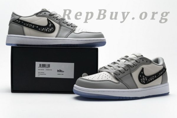 Top Version Air Jordan 1 Retro Low Dior CN8608-002 - Image 27
