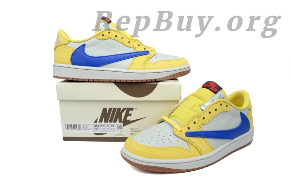 Top Version Air Jordan 1 Retro Low OG SP Travis Scott Canary DZ4137-700 - Image 12