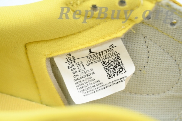 Top Version Air Jordan 1 Retro Low OG SP Travis Scott Canary DZ4137-700 - Image 8