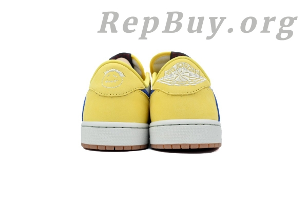 Top Version Air Jordan 1 Retro Low OG SP Travis Scott Canary DZ4137-700 - Image 3