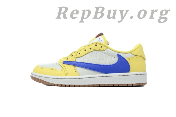 Top Version Air Jordan 1 Retro Low OG SP Travis Scott Canary DZ4137-700