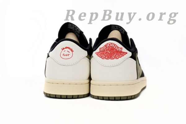 Top Version Air Jordan 1 Retro Low OG SP Travis Scott Olive (W) DZ4137-106 - Image 4