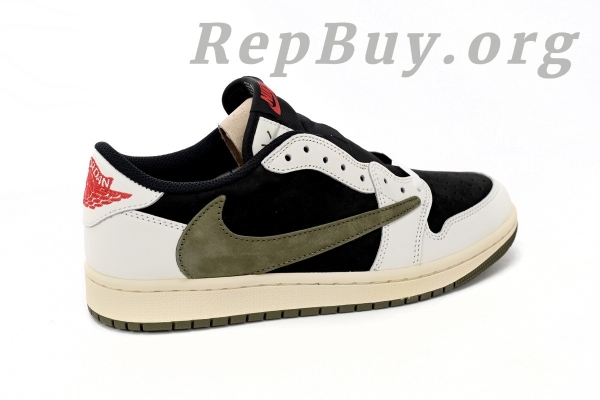 Top Version Air Jordan 1 Retro Low OG SP Travis Scott Olive (W) DZ4137-106 - Image 5