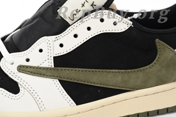 Top Version Air Jordan 1 Retro Low OG SP Travis Scott Olive (W) DZ4137-106 - Image 7