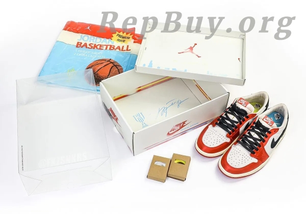 Top Version Air Jordan 1 Retro Low OG Trophy Room Away FN0432-100 - Image 10