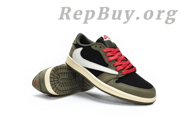 Top Version Air Jordan 1 Retro Low x Travis Scott Dark Green DM7866-002 - Image 9