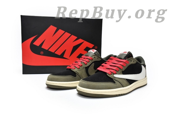 Top Version Air Jordan 1 Retro Low x Travis Scott Dark Green DM7866-002 - Image 14