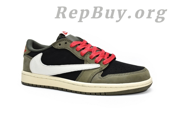 Top Version Air Jordan 1 Retro Low x Travis Scott Dark Green DM7866-002 - Image 7
