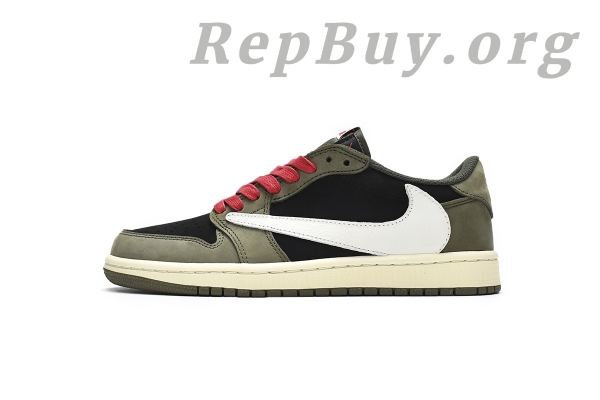 Top Version Air Jordan 1 Retro Low x Travis Scott Dark Green DM7866-002