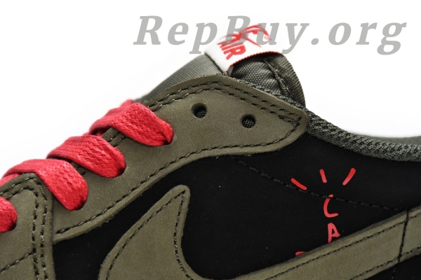 Top Version Air Jordan 1 Retro Low x Travis Scott Dark Green DM7866-002 - Image 11