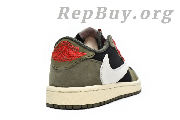 Top Version Air Jordan 1 Retro Low x Travis Scott Dark Green DM7866-002 - Image 8