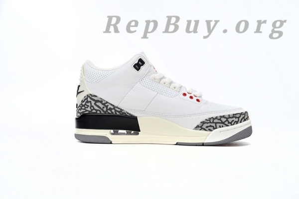 Top Version Air Jordan 3 White Cement Reimagined DN3707-100 - Image 3