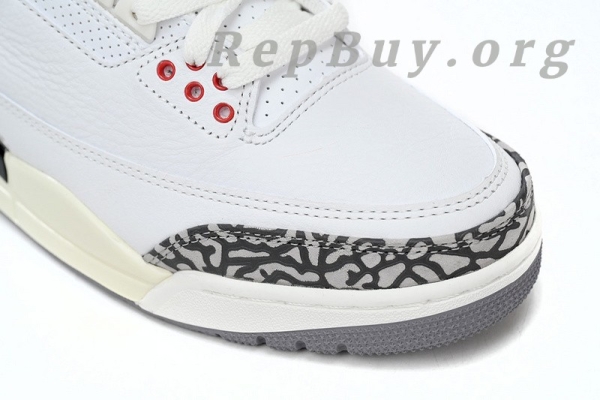 Top Version Air Jordan 3 White Cement Reimagined DN3707-100 - Image 8