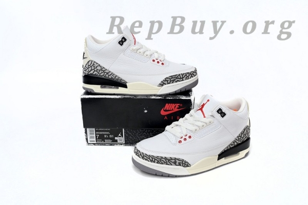 Top Version Air Jordan 3 White Cement Reimagined DN3707-100 - Image 14