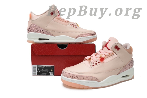 Top Version Air Jordan 3 Retro Valentine's Day, High Quality Replica Air Jordan 3, Best Fake AJ3 Valentine's Day, HJ0178-600 Replica, Premium Copy Air Jordan 3, 1:1 Replica Sneakers, Top Tier Fake Jordans, Perfect Clone AJ3 Retro