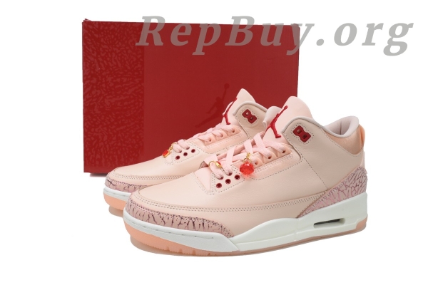 Top Version Air Jordan 3 Retro Valentine's Day, High Quality Replica Air Jordan 3, Best Fake AJ3 Valentine's Day, HJ0178-600 Replica, Premium Copy Air Jordan 3, 1:1 Replica Sneakers, Top Tier Fake Jordans, Perfect Clone AJ3 Retro